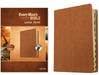Every Man's Bible Niv, Large Print (Leatherlike, Cross Saddle Tan, Indexed) by Tyndale