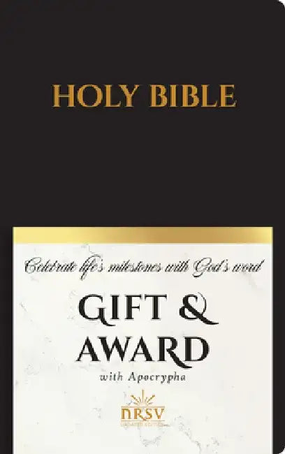 NRSV Updated Edition Gift & Award Bible with Apocrypha (Imitation Leather, Black) by National Council of Churches