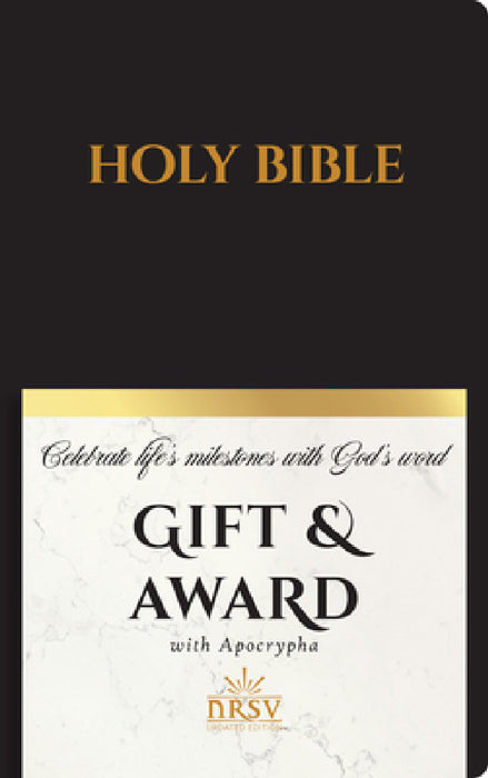NRSV Updated Edition Gift & Award Bible with Apocrypha (Imitation Leather, Black) by National Council of Churches