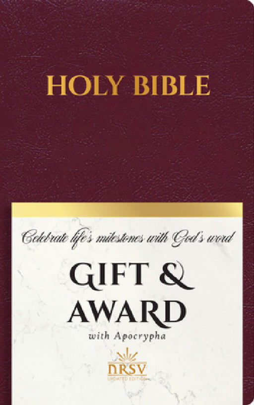 NRSV Updated Edition Gift & Award Bible with Apocrypha (Imitation Leather, Burgundy) by National Council of Churches