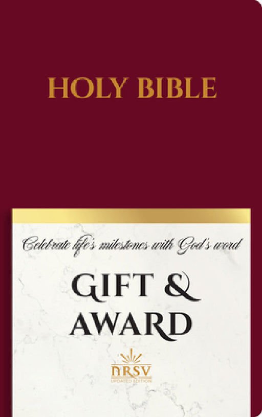 NRSV Updated Edition Gift & Award Bible (Imitation Leather, Burgundy) by National Council of Churches