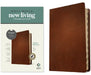 NLT Thinline Reference Bible, Filament Enabled (Genuine Leather, Brown, Indexed, Red Letter) by New Living Translation