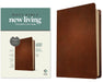 NLT Large Print Thinline Reference Bible, Filament Enabled (Genuine Leather, Brown, Red Letter) by New Living Translation, Tyndale