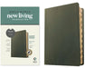 NLT Personal Size Giant Print Bible, Filament Enabled Edition (Red Letter, Genuine Leather, Olive Green, Indexed) by Tyndale