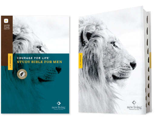 NLT Courage for Life Study Bible for Men, Filament Enabled (Hardcover, Indexed) by New Living Translation, Tyndale, Courage for Life
