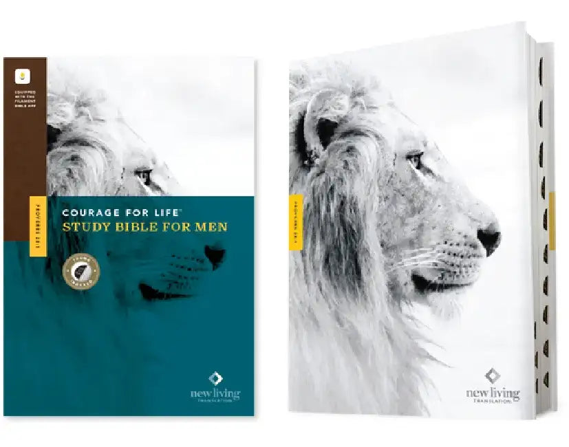 NLT Courage for Life Study Bible for Men, Filament Enabled (Hardcover, Indexed) by New Living Translation