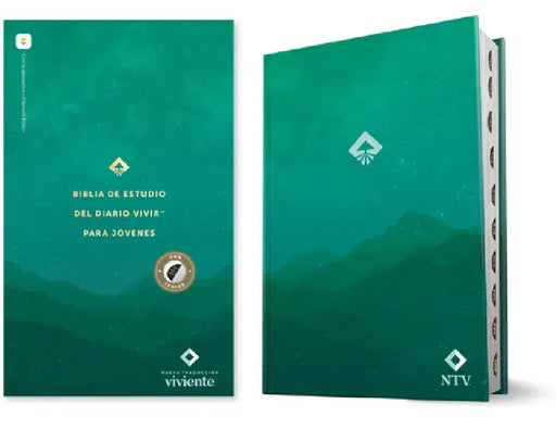 Biblia de Estudio del Diario Vivir Para Jóvenes Ntv (Tapa Dura, Verde, Índice, Letra Roja, Habilitada Para Filament) by Tyndale