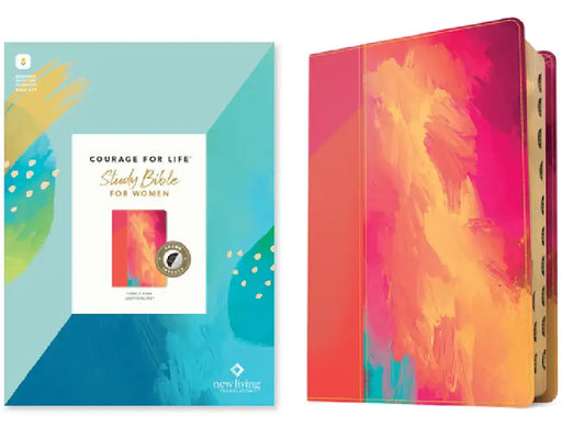 NLT Courage for Life Study Bible for Women, Filament-Enabled Edition (Leatherlike, Fierce Pink, Indexed) by Tyndale