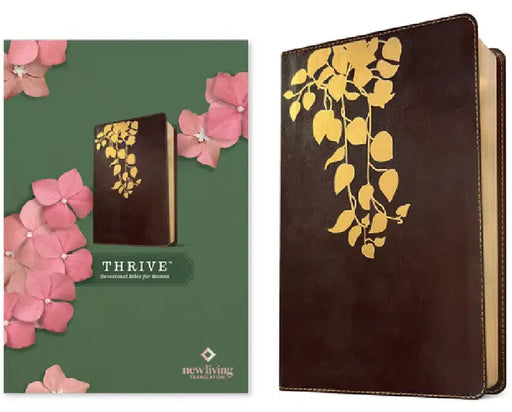 NLT Thrive Devotional Bible for Women (Leatherlike, Cascade Deep Brown) by Tyndale