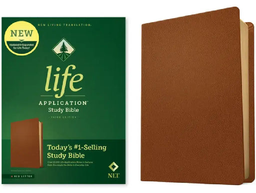 NLT Life Application Study Bible, Third Edition (Genuine Leather, Brown, Red Letter) by New Living Translation