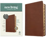 NLT Thinline Center-Column Reference Bible, Filament-Enabled Edition (Red Letter, Leatherlike, Rustic Brown, Indexed) by Tyndale