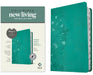 NLT Thinline Center-Column Reference Bible, Filament-Enabled Edition (Red Letter, Leatherlike, Peony Rich Teal, Indexed) by Tyndale
