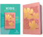 NLT Kids Bible, Thinline Reference Edition (Leatherlike, Tropical Flowers Dusty Pink, Red Letter) by Tyndale