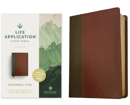 NLT Life Application Study Bible, Third Edition, Personal Size (Leatherlike, Brown/Mahogany, Red Letter) by New Living Translation