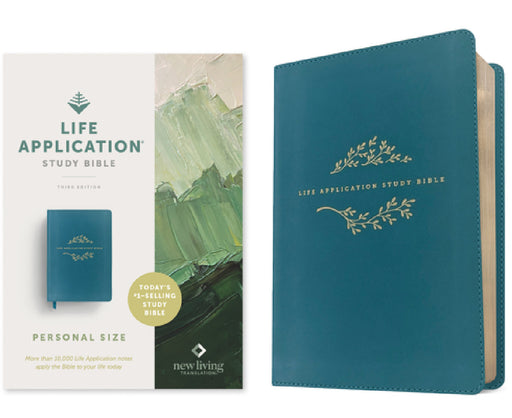 NLT Life Application Study Bible, Third Edition, Personal Size (Leatherlike, Teal Blue, Red Letter) by New Living Translation, Tyndale