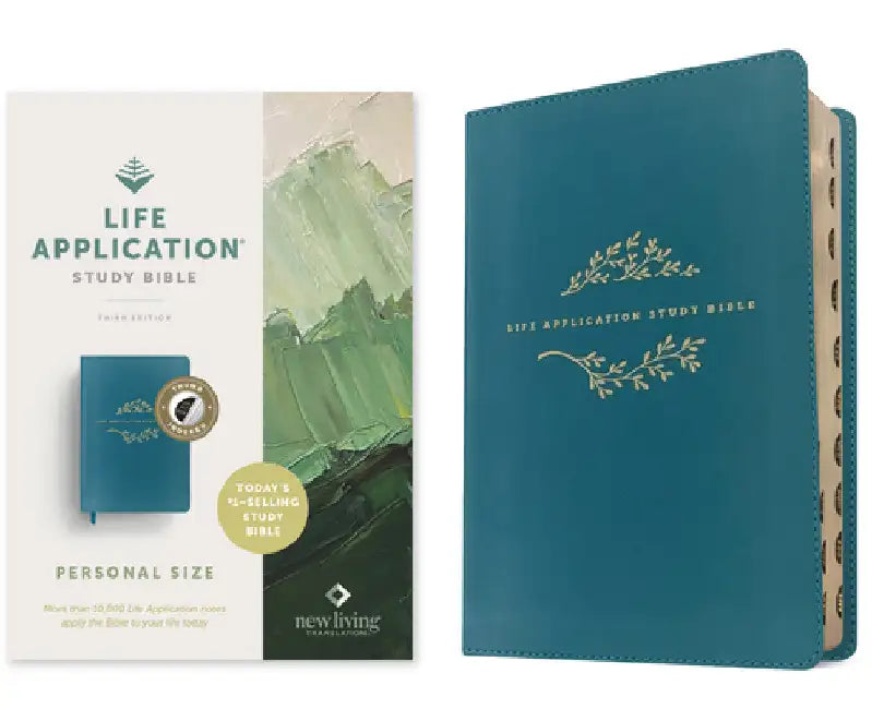 NLT Life Application Study Bible, Third Edition, Personal Size (Leatherlike, Teal Blue, Indexed, Red Letter) by New Living Translation