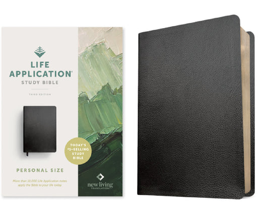 NLT Life Application Study Bible, Third Edition, Personal Size (Bonded Leather, Black, Red Letter) by New Living Translation, Tyndale