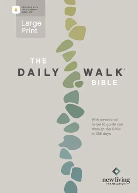 The Daily Walk Bible Large Print NLT (Softcover, Filament Enabled) by Tyndale