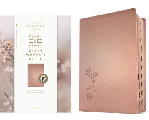 KJV Every Woman's Bible, Filament Enabled (Leatherlike, Rose Gold, Indexed, Red Letter) by Tyndale, Naomi Cramer Overton