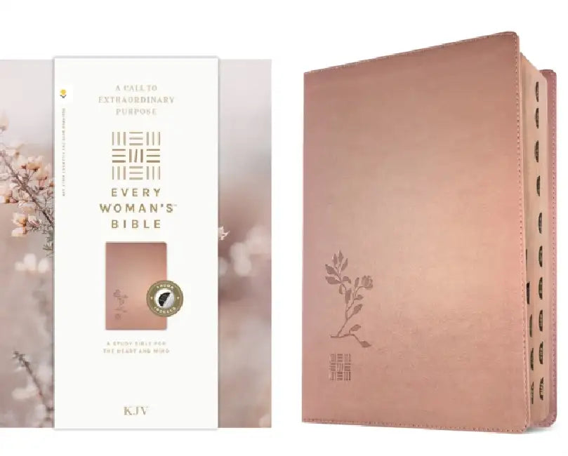 KJV Every Woman's Bible, Filament Enabled (Leatherlike, Rose Gold, Indexed, Red Letter) by Tyndale, Naomi Cramer Overton