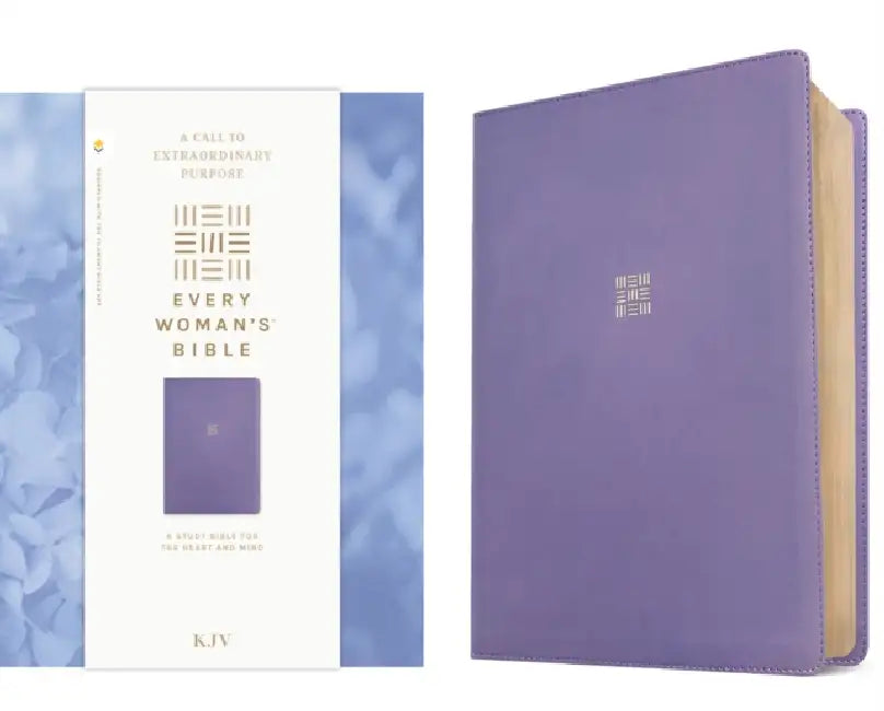 KJV Every Woman's Bible, Filament Enabled (Leatherlike, Periwinkle Purple, Red Letter) by Tyndale, Naomi Cramer Overton