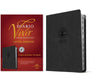Biblia de Estudio del Diario Vivir Rvr60, Letra Grande (Sentipiel, Carbón, Índice, Letra Roja) by Tyndale