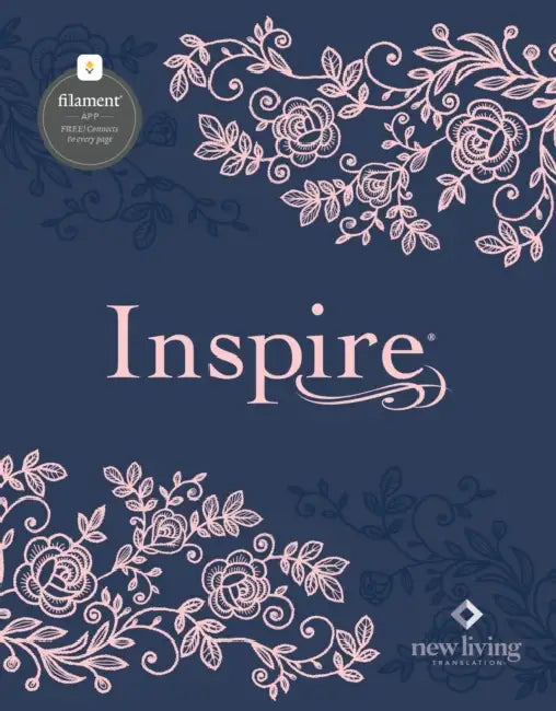 Inspire Bible Nlt, Filament Enabled (Hardcover Leatherlike, Navy) by New Living Translation, Tyndale