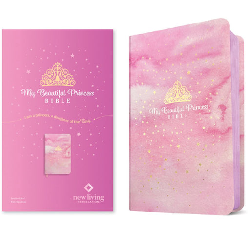 My Beautiful Princess Bible NLT (Leatherlike, Pink Sparkles) by Tyndale