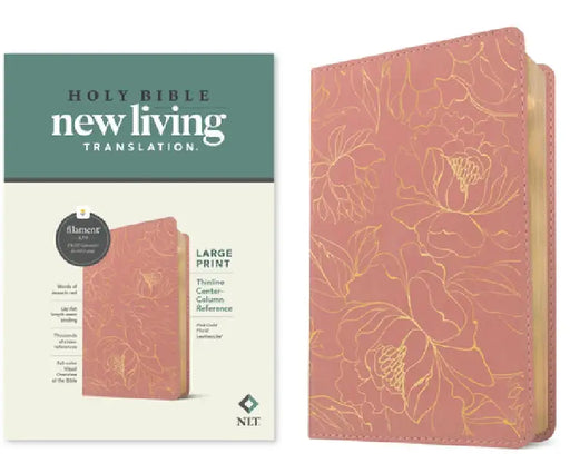 NLT Large Print Thinline Center-Column Reference Bible by Tyndale