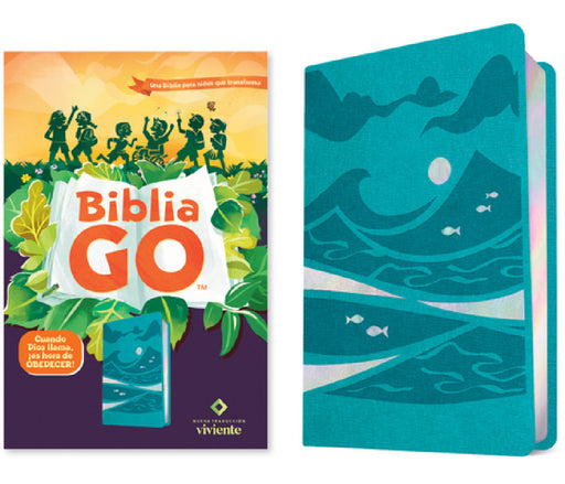 Biblia Go Para Niños Ntv (Sentipiel, Verde Azulado): Una Biblia Para Niños Que Transforma by Tyndale