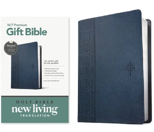 Premium Gift Bible Nlt, Filament Enabled (Leatherlike, Blue Cross, Red Letter) by Tyndale