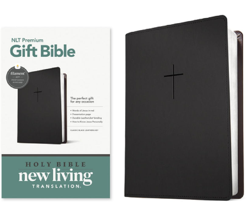 Premium Gift Bible Nlt, Filament Enabled (Leatherlike, Classic Black, Red Letter) by Tyndale
