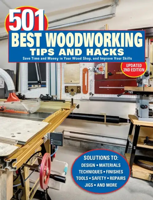 501 Best Woodworking Tips and Hacks: Save Time and Money in Your Wood Shop, and Improve Your Skills by Robert Settich