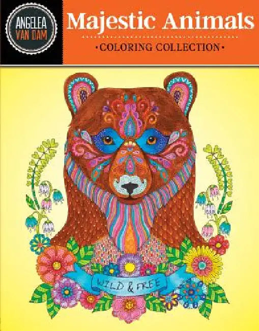 Hello Angel Majestic Animals Coloring Collection by Angelea Van Dam