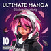 Ultimate Manga Sticker Painting: 10 Magnificent Masterpieces by Logan Powell