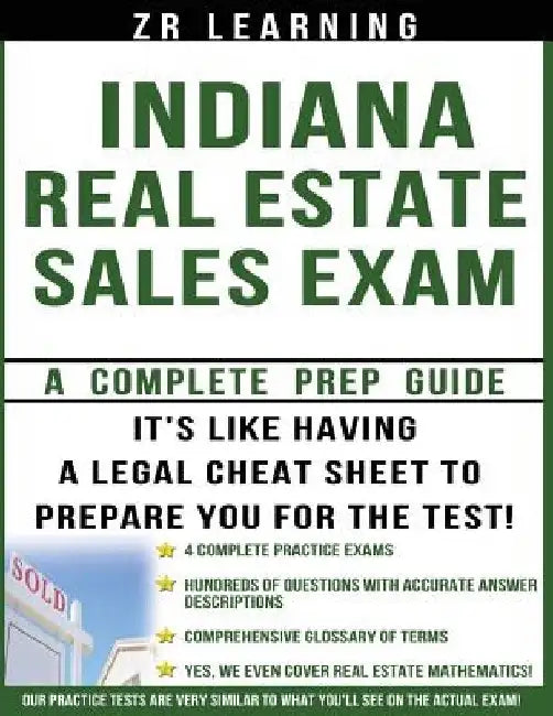 Indiana Real Estate Sales Exam Questions by Zr Learning LLC