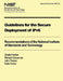 NIST Special Publication 800-119: Guidelines for the Secure Deployment of IPv6 by U. S. Department of Commerce