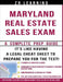 Maryland Real Estate Sales Exam - 2014 Version: Principles, Concepts and Hundreds Of Practice Questions Similar To What You'll See On Test Day by Zr Learning