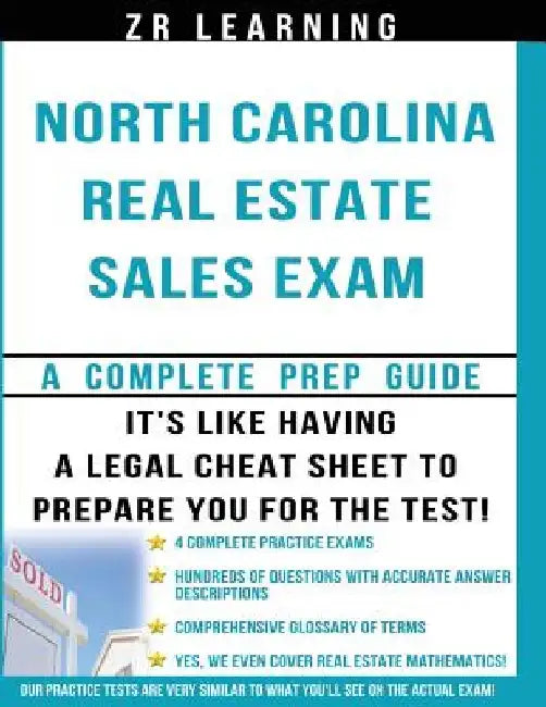 North Carolina Real Estate Sales Exam Questions by Zr Learning LLC