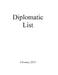 Diplomatic List by Department of State Office of the Chief