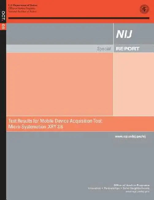 Test Results for Mobile Device Acquisition Tool: Micro Systemation .XRY 3.6 by U. S. Department of Justice
