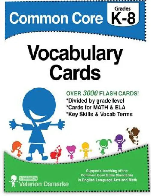 Common Core Vocabulary Cards: Black & White Version by Andrew Frinkle