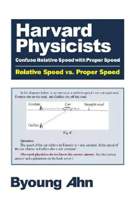 Harvard Physicists Confuse Relative Speed with Proper Speed: Relative Speed vs. Proper Speed by Byoung Ahn