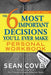 The 6 Most Important Decisions You'll Ever Make Personal Workbook: Updated for the Digital Age by Sean Covey