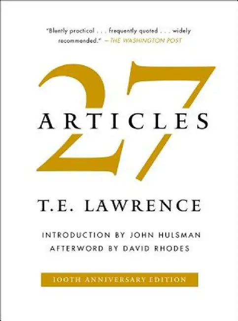 27 Articles by T. E. Lawrence