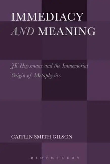 Immediacy and Meaning: J. K. Huysmans and the Immemorial Origin of Metaphysics by Caitlin Smith Gilson