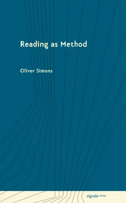 Reading as Method by Oliver Simons