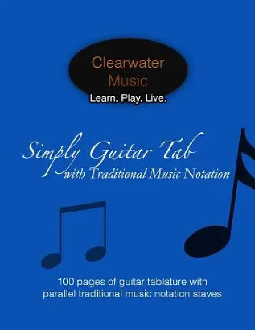 Simply Guitar Tab with Traditional Music Notation: 100 pages of guitar tablature with parallel traditional music notation staves by Caroline Hakansson