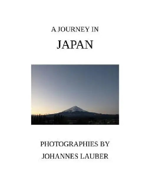 A Journey in Japan by Johannes Lauber