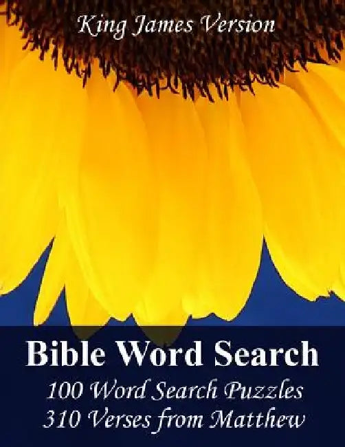 King James Bible Word Search (Matthew): 100 Word Search Puzzles with 310 Verses from Matthew in Jumbo Print by Puzzlefast